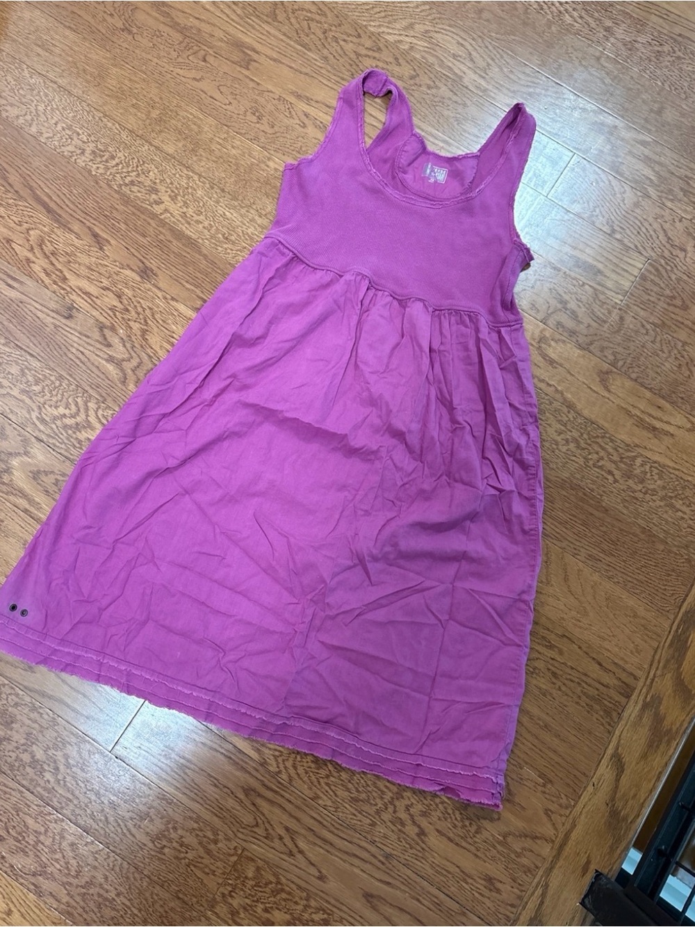 Converse One Star Women’s Sleeveless Fuchsia Cotton Dress Size XS